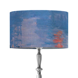 Impression Sunrise by Claude Monet 12" Drum Lamp Shade - Fabric