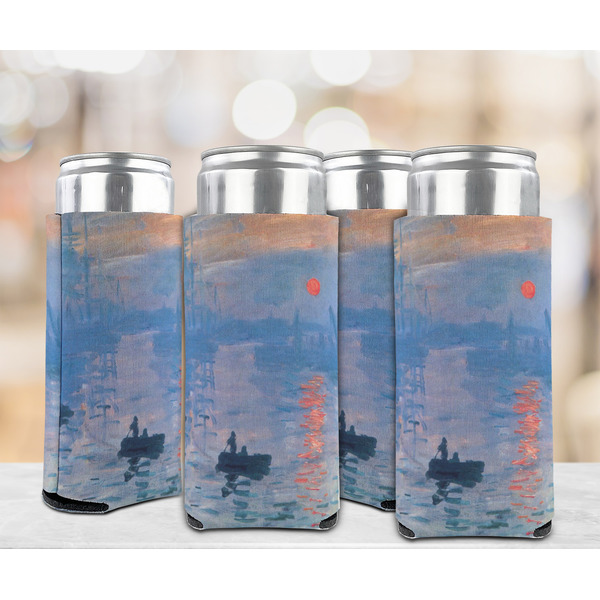 Impression Sunrise by Claude Monet 12oz Tall Can Sleeve - Set of 4 - LIFESTYLE