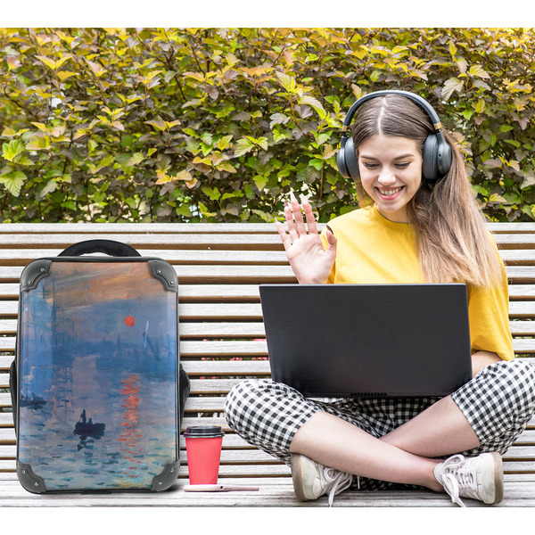 Impression Sunrise by Claude Monet 15" Backpack - LIFESTYLE