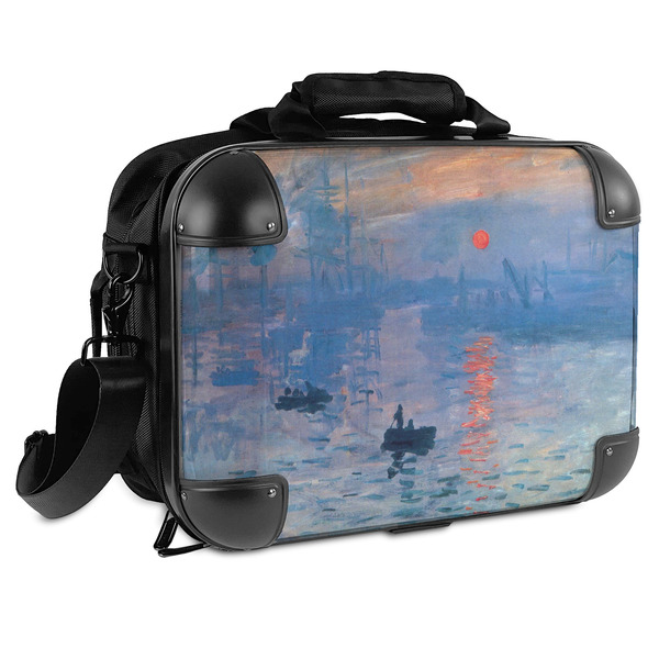Custom Impression Sunrise by Claude Monet Hard Shell Briefcase