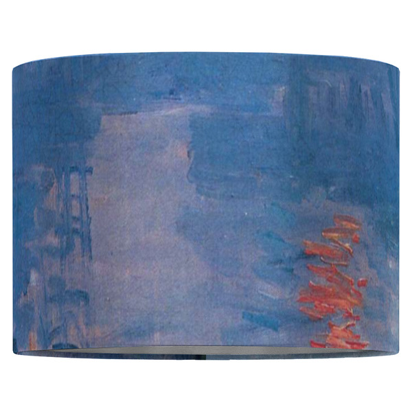 Impression Sunrise by Claude Monet 16" Drum Lampshade - FRONT (Fabric)