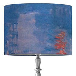 Impression Sunrise by Claude Monet 16" Drum Lamp Shade - Fabric