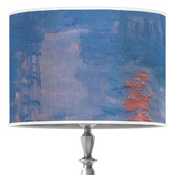Impression Sunrise by Claude Monet 16" Drum Lamp Shade - Poly-film