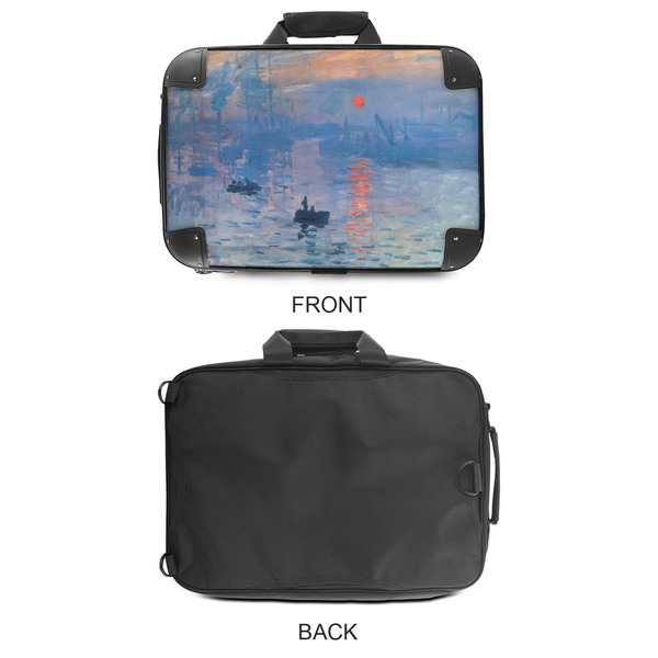Impression Sunrise by Claude Monet 18" Laptop Briefcase - APPROVAL