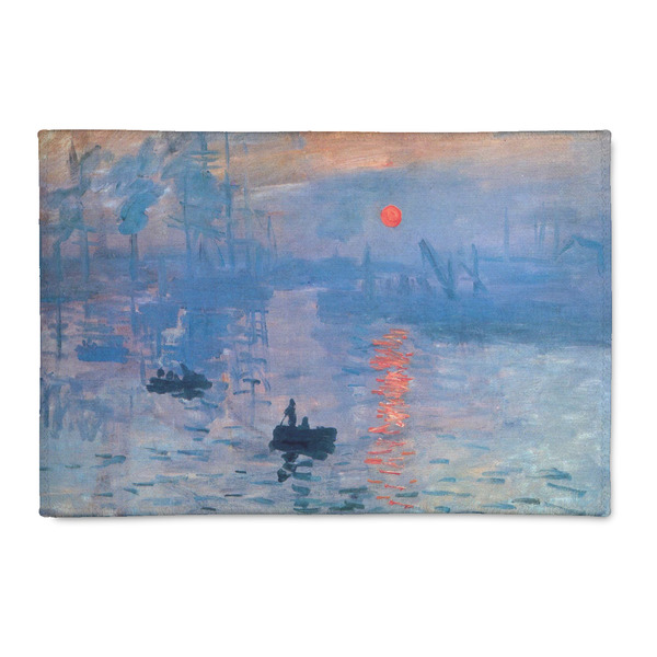 Custom Impression Sunrise by Claude Monet Patio Rug