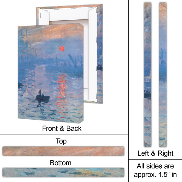 Impression Sunrise by Claude Monet 20x30 - Canvas Print - Approval