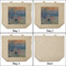 Impression Sunrise by Claude Monet 3 Reusable Cotton Grocery Bags - Front & Back View