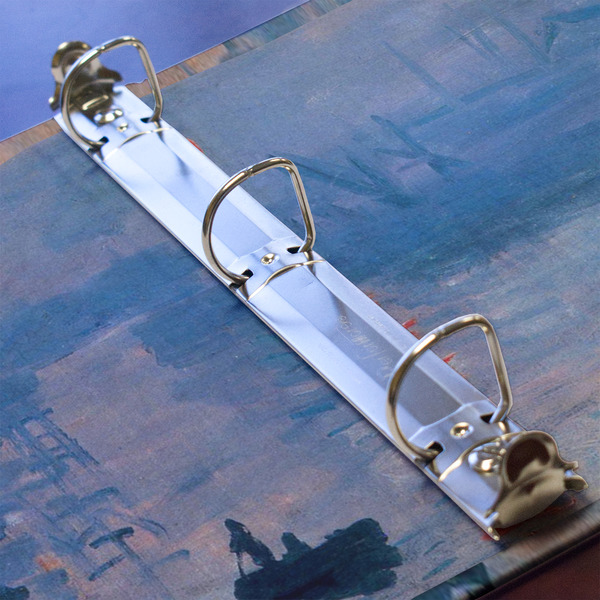 Impression Sunrise by Claude Monet 3 Ring Binders - Full Wrap - 1" - DETAIL