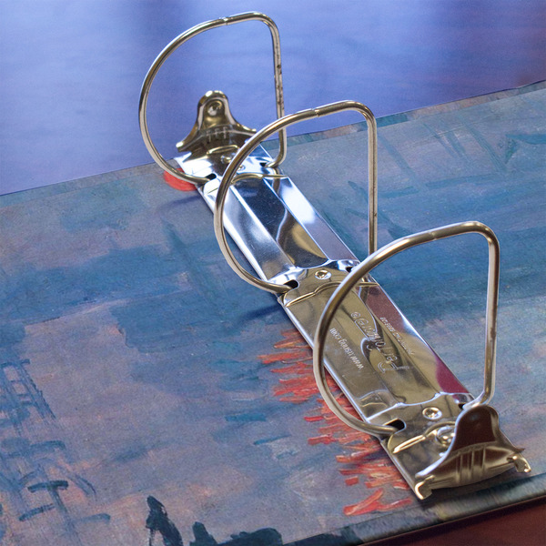 Impression Sunrise by Claude Monet 3 Ring Binders - Full Wrap - 3" - DETAIL