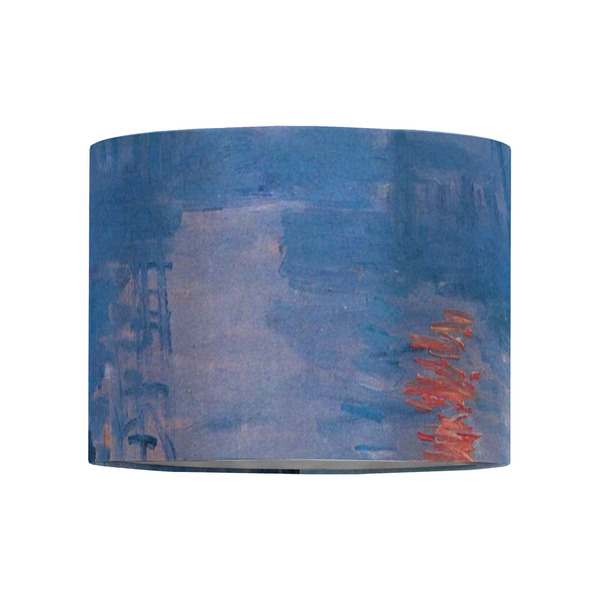 Impression Sunrise by Claude Monet 8" Drum Lampshade - FRONT (Fabric)