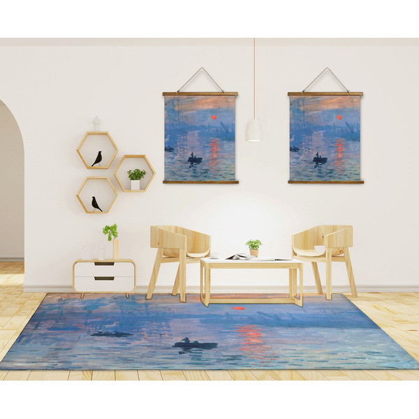 Impression Sunrise by Claude Monet 8'x10' Indoor Area Rugs - IN CONTEXT
