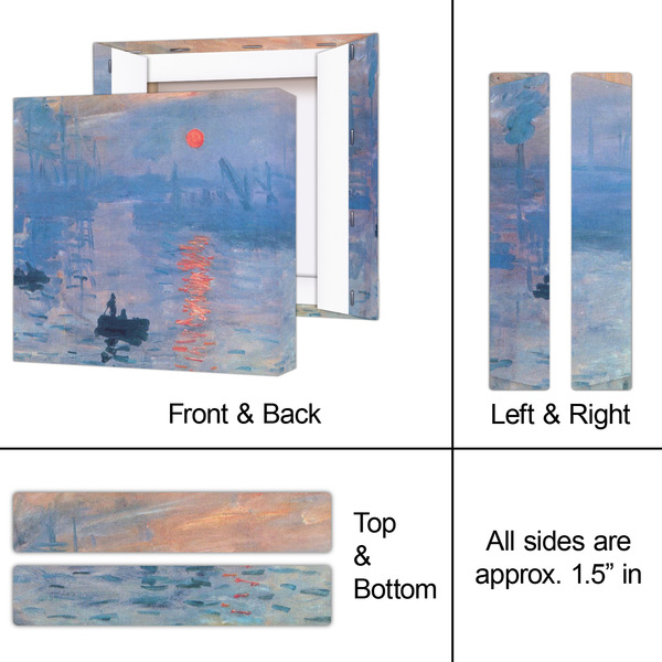 Impression Sunrise by Claude Monet 8x8 - Canvas Print - Approval