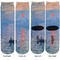 Impression Sunrise Adult Crew Socks - Double Pair - Front and Back - Apvl