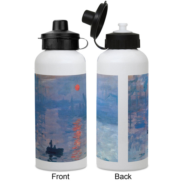 Impression Sunrise by Claude Monet Aluminum Water Bottle - White APPROVAL