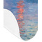 Impression Sunrise by Claude Monet Baby Bib - AFT detail