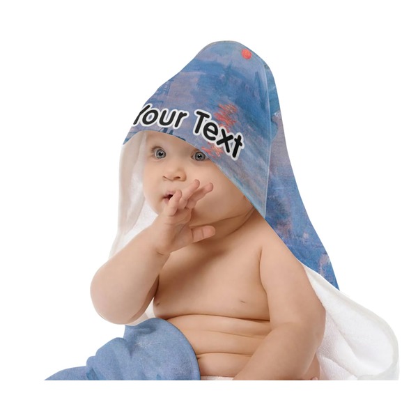 Impression Sunrise by Claude Monet Baby Hooded Towel on Child