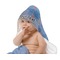 Impression Sunrise by Claude Monet Baby Hooded Towel on Child