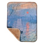 Impression Sunrise by Claude Monet Sherpa Baby Blanket - 30" x 40"