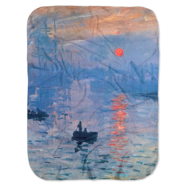 Custom Impression Sunrise by Claude Monet Baby Swaddling Blanket