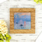 Impression Sunrise by Claude Monet Bamboo Trivet with 6" Tile - LIFESTYLE