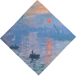 Impression Sunrise by Claude Monet Dog Bandana Scarf