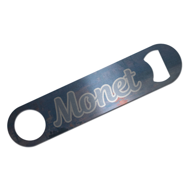 Impression Sunrise by Claude Monet Bar Opener - Silver - Front