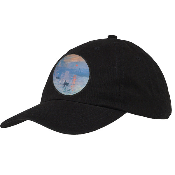 Custom Impression Sunrise by Claude Monet Baseball Cap - Black