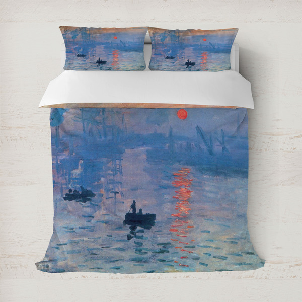 Custom Impression Sunrise by Claude Monet Duvet Cover