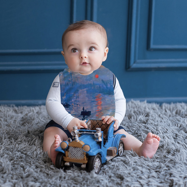 Impression Sunrise by Claude Monet Bib Lifestyle Boy