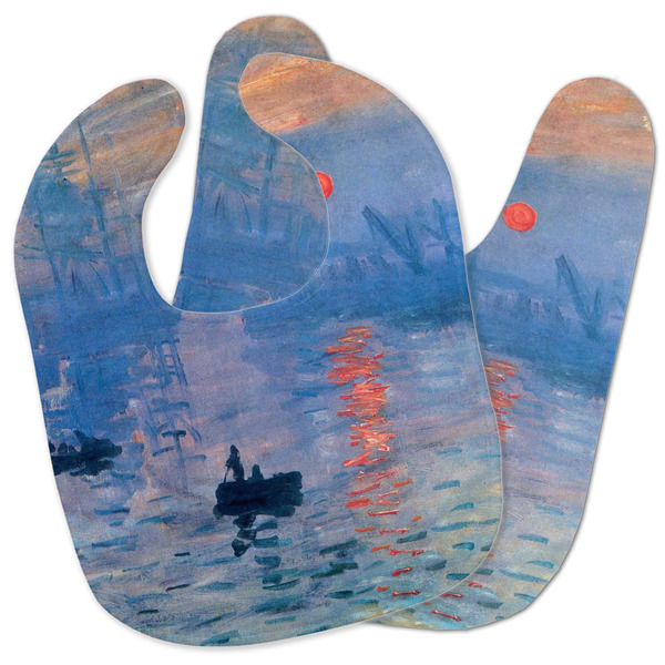 Custom Impression Sunrise by Claude Monet Baby Bib