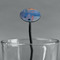 Impression Sunrise by Claude Monet Black Plastic 7" Stir Stick - Oval - Main