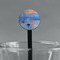 Impression Sunrise by Claude Monet Black Plastic 7" Stir Stick - Round - Main