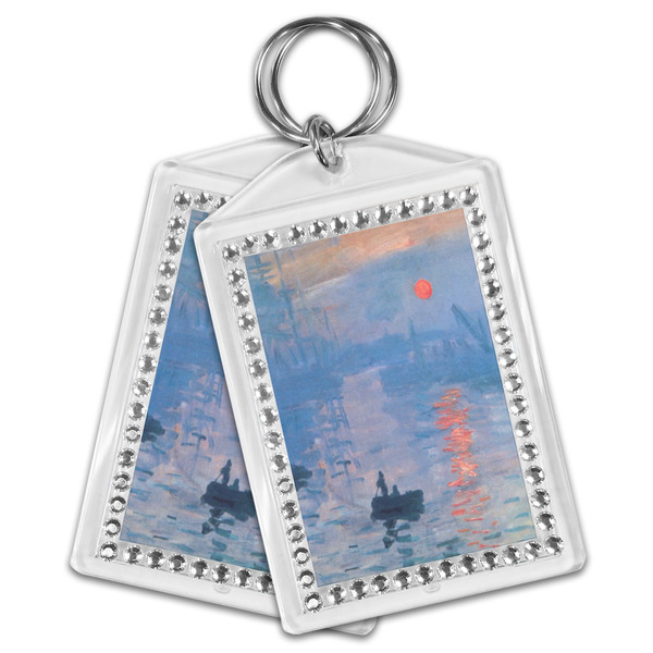 Impression Sunrise by Claude Monet Bling Keychain - MAIN