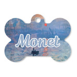 Impression Sunrise by Claude Monet Bone Shaped Dog ID Tag