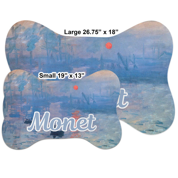 Impression Sunrise by Claude Monet Bone Shaped Mat Comparison