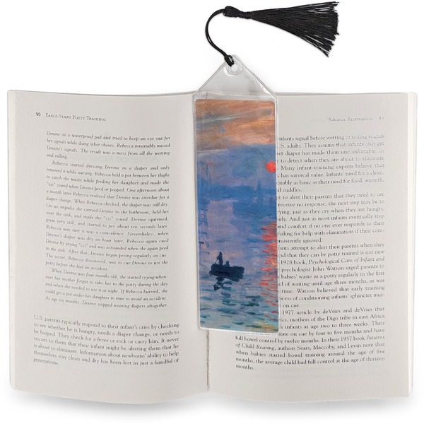 Impression Sunrise Bookmark with tassel - In book