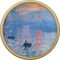 Impression Sunrise by Claude Monet Cabinet Knob - Gold - Front