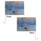 Impression Sunrise by Claude Monet Car Flag - 11" x 8" - Front & Back View