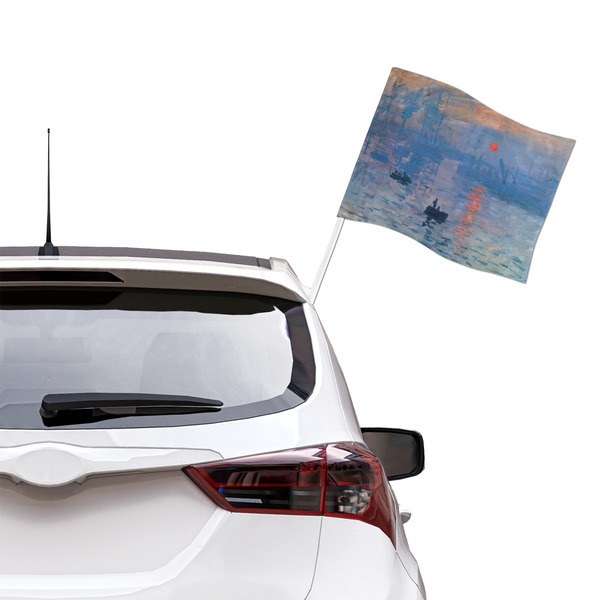 Impression Sunrise by Claude Monet Car Flag - Large - LIFESTYLE