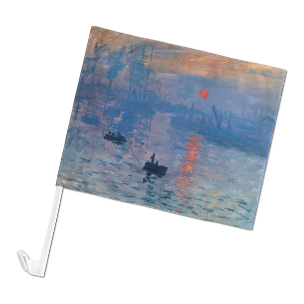 Custom Impression Sunrise by Claude Monet Car Flag - Large