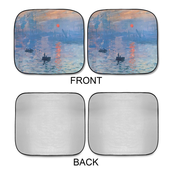 Impression Sunrise by Claude Monet Car Sun Shades - APPROVAL