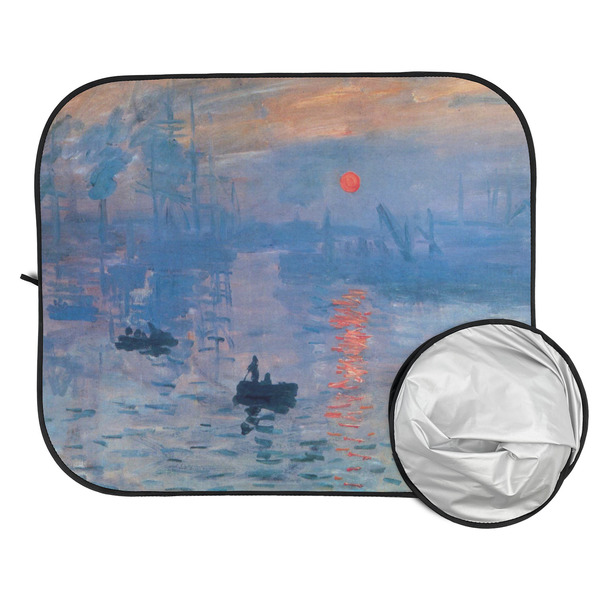 Impression Sunrise by Claude Monet Car Sun Shades - FOLDED & UNFOLDED