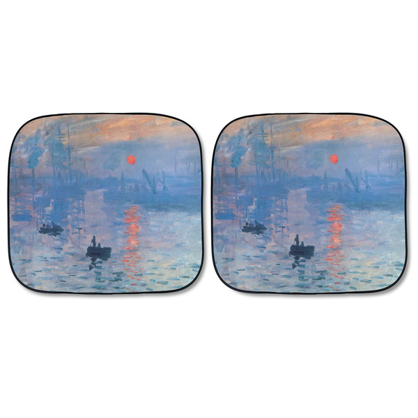 Impression Sunrise by Claude Monet Car Sun Shades - FRONT