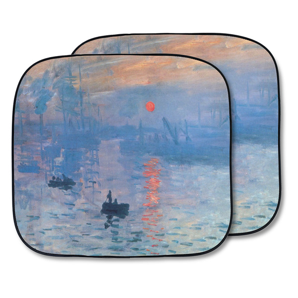 Custom Impression Sunrise by Claude Monet Car Sun Shade - Two Piece