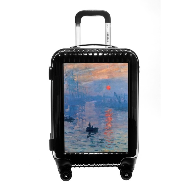 Custom Impression Sunrise by Claude Monet Carry On Hard Shell Suitcase