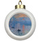 Impression Sunrise by Claude Monet Ceramic Ball Ornament