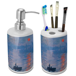 Impression Sunrise by Claude Monet Ceramic Bathroom Accessories Set