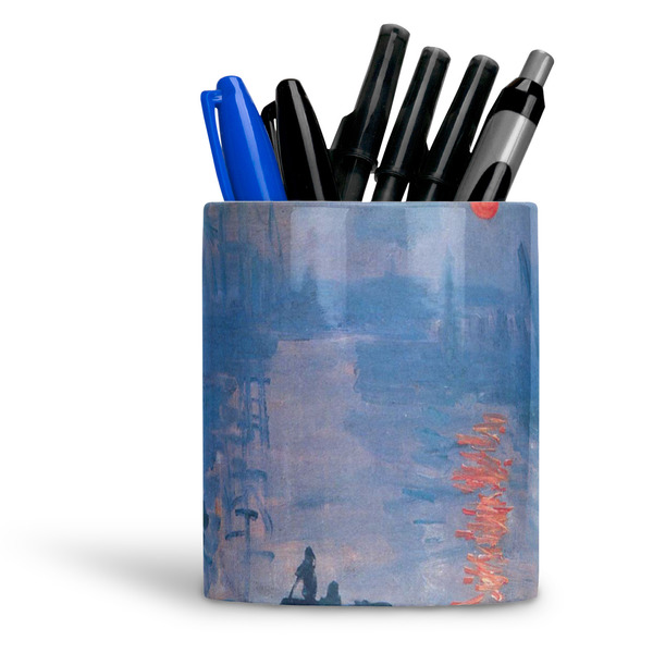 Custom Impression Sunrise by Claude Monet Ceramic Pen Holder