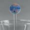 Impression Sunrise by Claude Monet 5.5" Round Plastic Stir Sticks - Clear