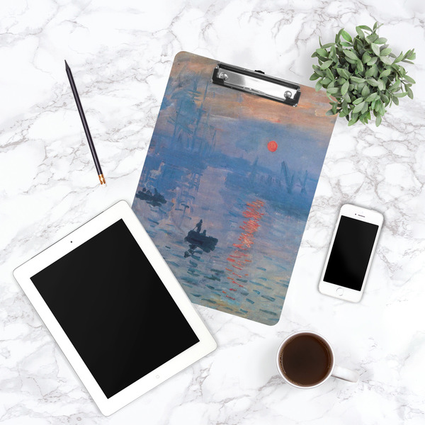 Impression Sunrise by Claude Monet Clipboard - Lifestyle Photo